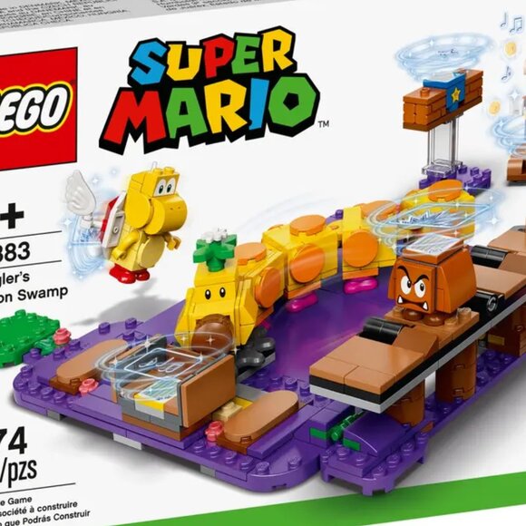 Brand New Lego Super Mario Wiggler's Poison Swamp Expansion 71383 - Picture 4 of 9